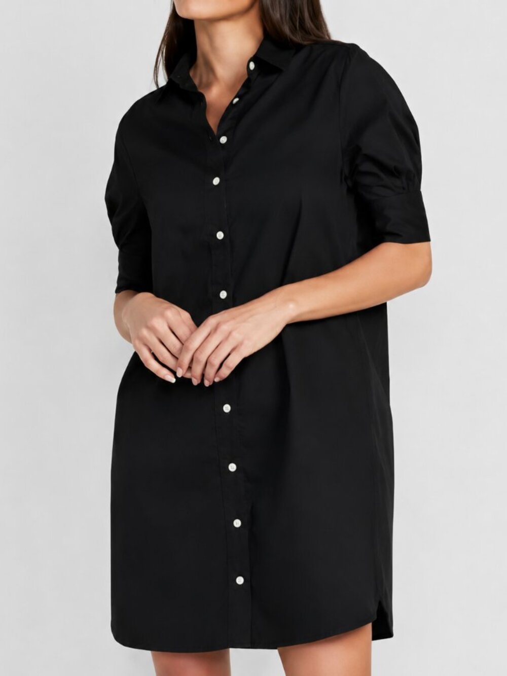 NWOT Old Navy Button Up Black Shirt Dress XL